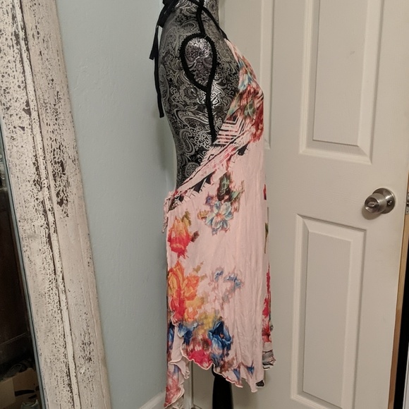 ✨50% OFF✨ O'Neill pink floral draped midi dress - Picture 3 of 7